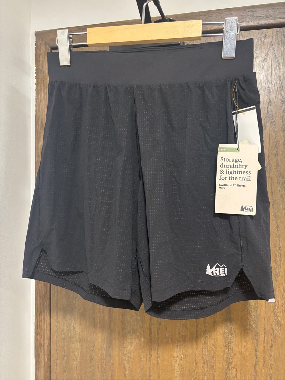 Men’s Black Swiftland 7" Trail Shorts